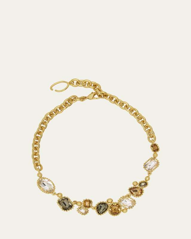 Emerald Crystal Scramble Necklace